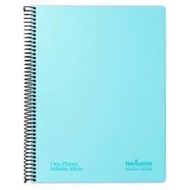 Cuaderno Contracolado A4 Azul Pastel 80H 80G Cuadr