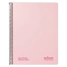 Cuaderno Contracolado A4 Rosa 80H 80G Cuadro 4Mm