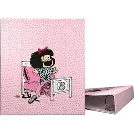 Carpeta 4 Anillas 40 mm Forrado A4 Mafalda 24 Morn
