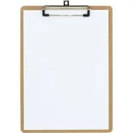 Carpeta Sujetapapeles Madera con Pinza A4
