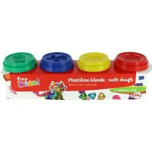 Set Plastilina 4 Colores 224 Gr Fixo Kids