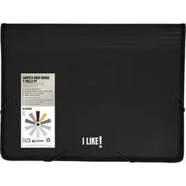 Carpeta Maxi Pp Gomas Fuelle Like3 Negro Mate