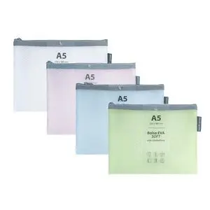 Bolsa Zipper Bag A5 Eva Mate Mint Soft con Cremall
