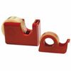 CINTA ADHESIVA 10X12 FIXO CARAMEL MINI PORTARROLLO