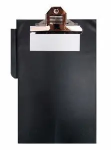 Dossier Pinza Superior Porta Boligrafo Negro