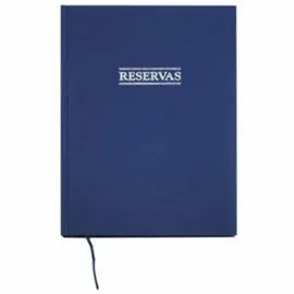 Libro Reservas A4 Forr. Tela Azul Marino