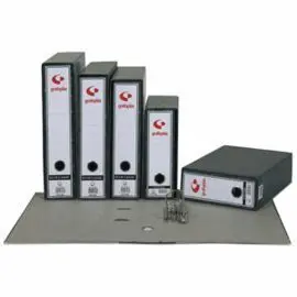 Caja Archivador 4º Apaisado Jaspeado Negro Ecoclas