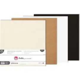Carton 2,2 mm Kraft 2 Caras 12X12