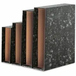 Caja Folios Archivador Negro Novoclas