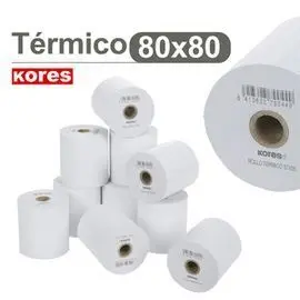Rollos Papel Termicos sin Bisfenol a 80X80X12 mm 7