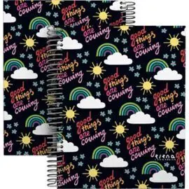 Cuaderno Forrado A5 Cuadros Ec 22 Hope
