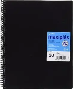 Carpeta 30 Fundas Espiral Negra
