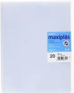 Carpeta 20 Fundas Espiral Transp
