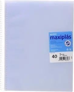 Carpeta 40 Fundas Espiral Transp
