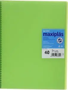 Carpeta 40 Fundas Espiral Verde