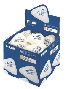 Goma Milan 428 Miga de Pan Triangular Gruesas Colo
