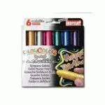 Tempera Solida Playcolor Metallic Pocket 6 Colores