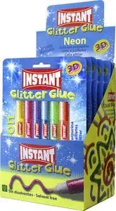 Cola Instant Glitter Neon 10,5 Ml Blister 6 Colore