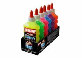 Cola Instant Glitter Neon 180 Ml Surtido 6 uds