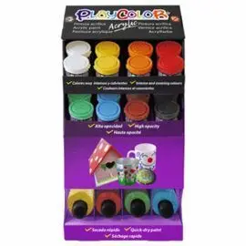 Pintura Playcolor Acrylic Basic Expositor 40 X 250