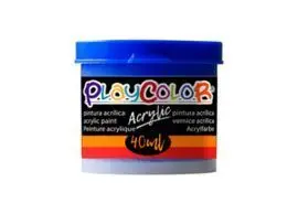 Pintura Playcolor Acrylic Basic 40 Ml Azul Oscuro