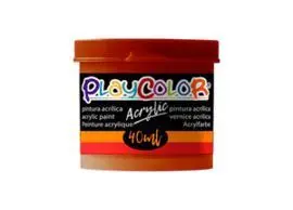 Pintura Playcolor Acrylic Basic 40 Ml Marron 6 uds