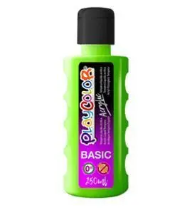 Pintura Playcolor Acrylic Basic 250 Ml Verde Claro