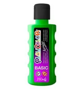 Pintura Playcolor Acrylic Basic 250 Ml Verde Oscur