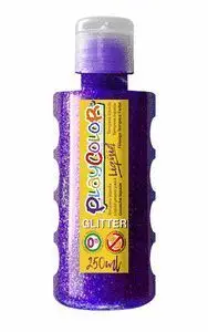 Tempera Playcolor Liquid Glitter 250 Ml Violeta
