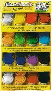 Expositor 48 Temperas Playcolor Liquid 40 Ml