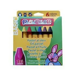 Cera Al Oleo Playcolor Tri Basic 6 Colores
