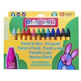 Cera Al Oleo Playcolor Tri Basic 12 Colores