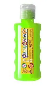 Tempera Playcolor Liquid Fluo 250 Ml Verde