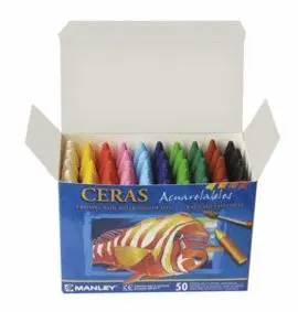 Ceras Acuarelables Manley Colores Surtidos Ref 450