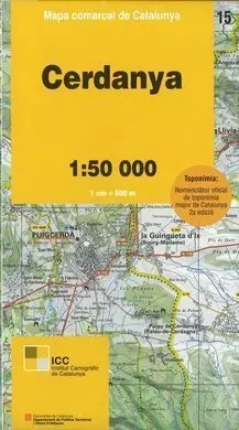 Cerdanya Mapa Comarcal 1:50000