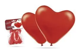 Bolsa 5 Globos 31 cm. Corazon Enamorados
