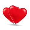 BOLSA 50 GLOBOS 30 CM CORAZON ESTANDAR ROJO (33F)