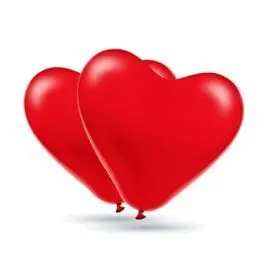 Bolsa 50 Globos 30 cm Corazon Estandar Rojo (33F)
