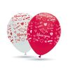 GLOBOS 30 CM Ø BOLSA-SOLAPA 10 UNIDADES MOTIVOS EN