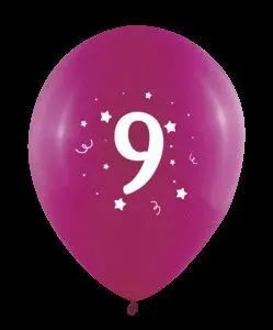 Globos 30 cm Ø Bolsa-Solapa 10 Unidades Surtido Nu