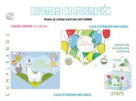Billetero Cierre Cumpleaños Plata 48 Unidades Surt