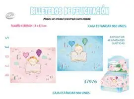 Billetero Cierre Bebe Plata 48 Unidades Surtidas