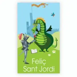 Rollo 250 Etiquetas Sant Jordi Catalan 82