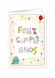 Postal Maxi Feliz Cumpleaños (34X49)