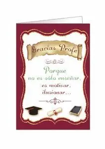 Postal Super Gracias Profe (24X35)