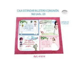 Billetero Comunion 96 Unidades Surtidas