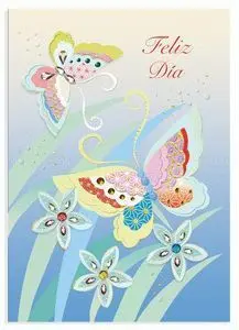 Postal Turnowsky Mariposas Feliz Dia 10 Unidades