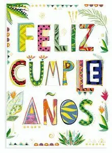 Postal Turnowsky Letras Cumpleaños