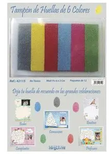 Tampon Huellas 6 Colores
