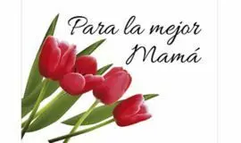 Mini Card Tulipanes para la Mejor Mama